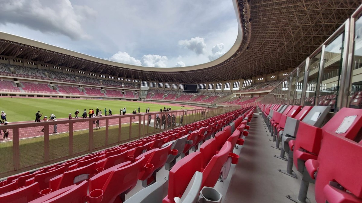 Stadion Lukas Enembe yang akan jadi home base Persipura dalam kompetisi Liga Indonesia 2 Tahun 2022/2023. Foto:  Terry L/ Papua60detik