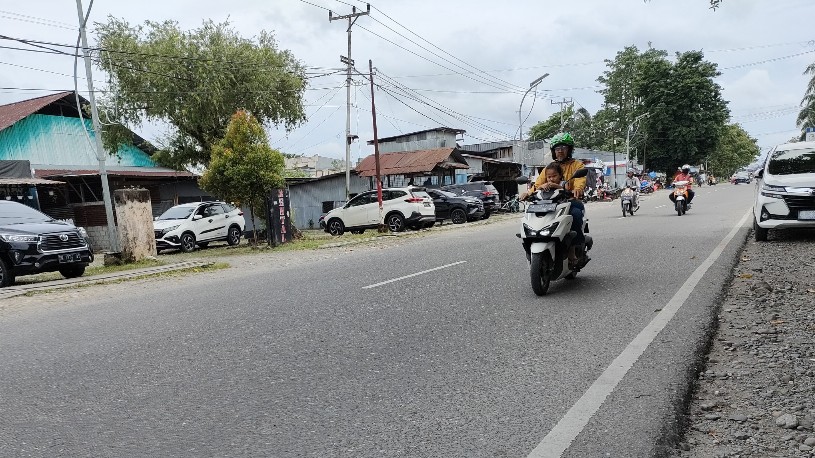 Jalan Budi Utomo di Kota Timika. Foto: Dok/ Papua60detik
