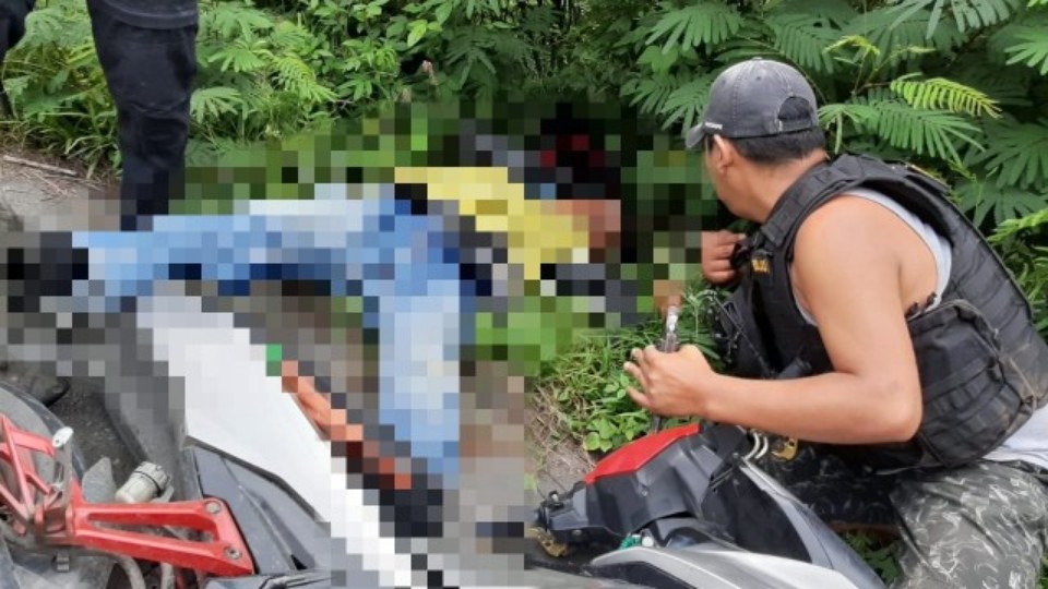 Capt: Tukang ojek jadi korban penembakan di Kampung Lumbuk Distrik Tinggi Nambut Kabupaten Puncak Jaya, Selasa (12/4/2022). Foto: Humas Polda Papua