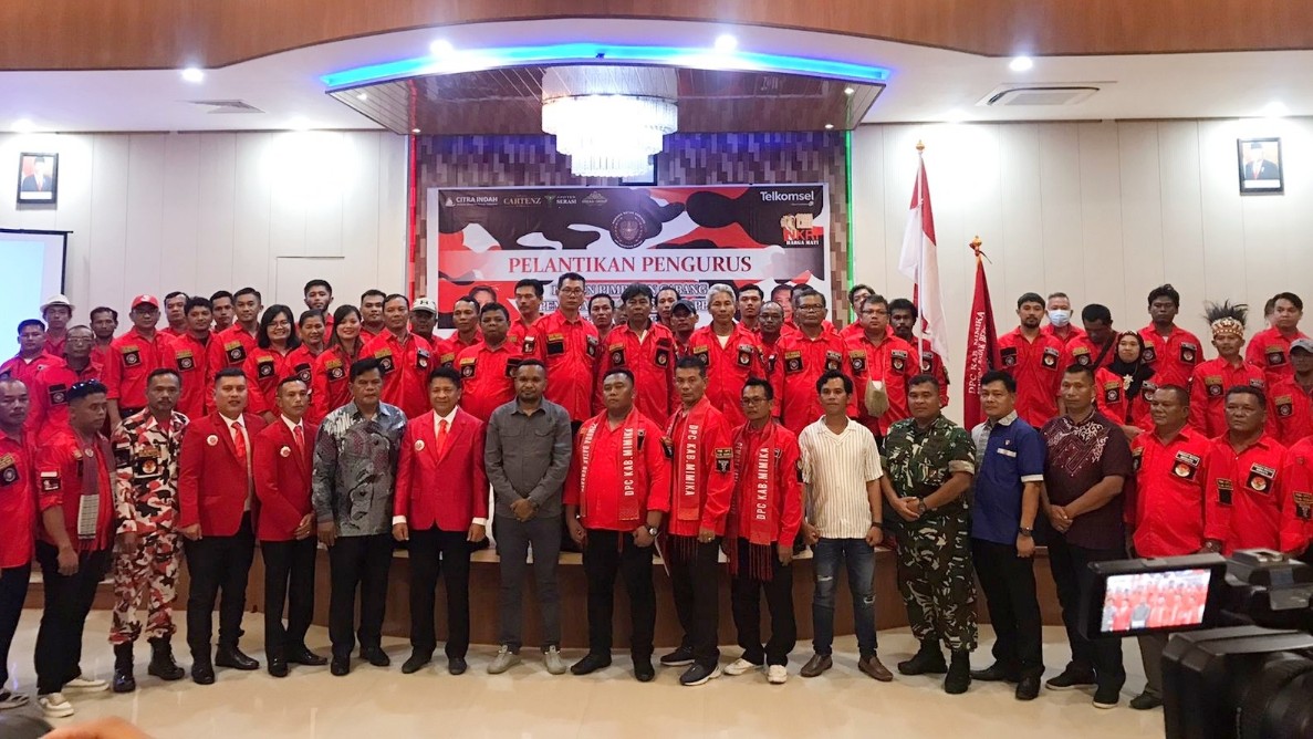 Pengurus DPC PBB Kabupaten Mimika periode 2022-2025, Sabtu (12/11/2022). Foto: Faris/ Papua60detik