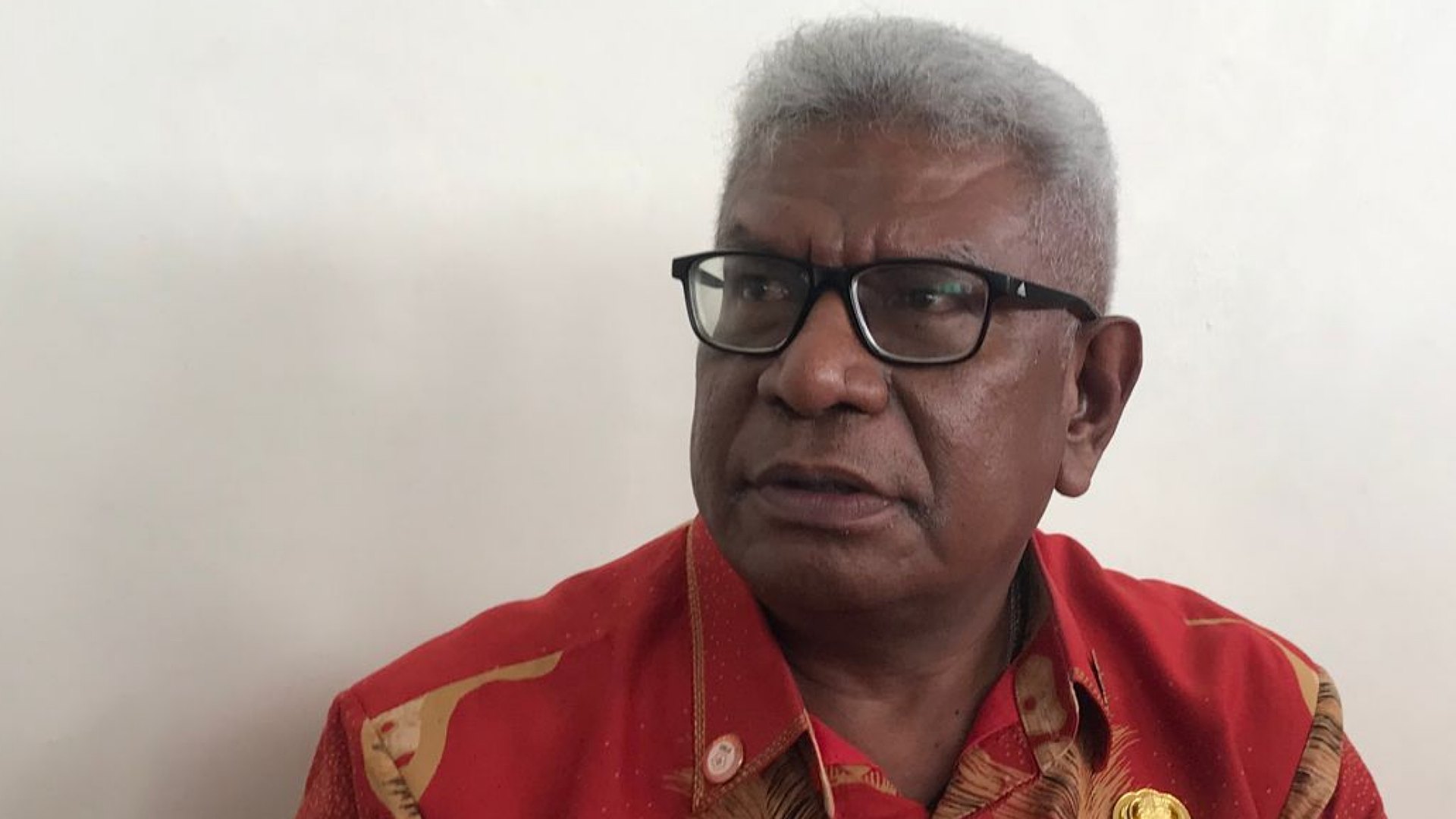 Plt Bupati Mimika Johannes Rettob. Foto: Faris/ Papua60detik