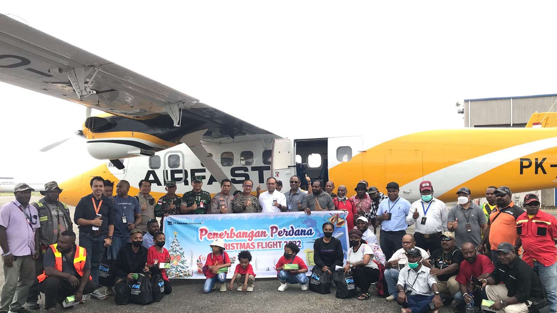 peserta-christmas-flight-pt-freeport-tahun-ini-naik-signifikan