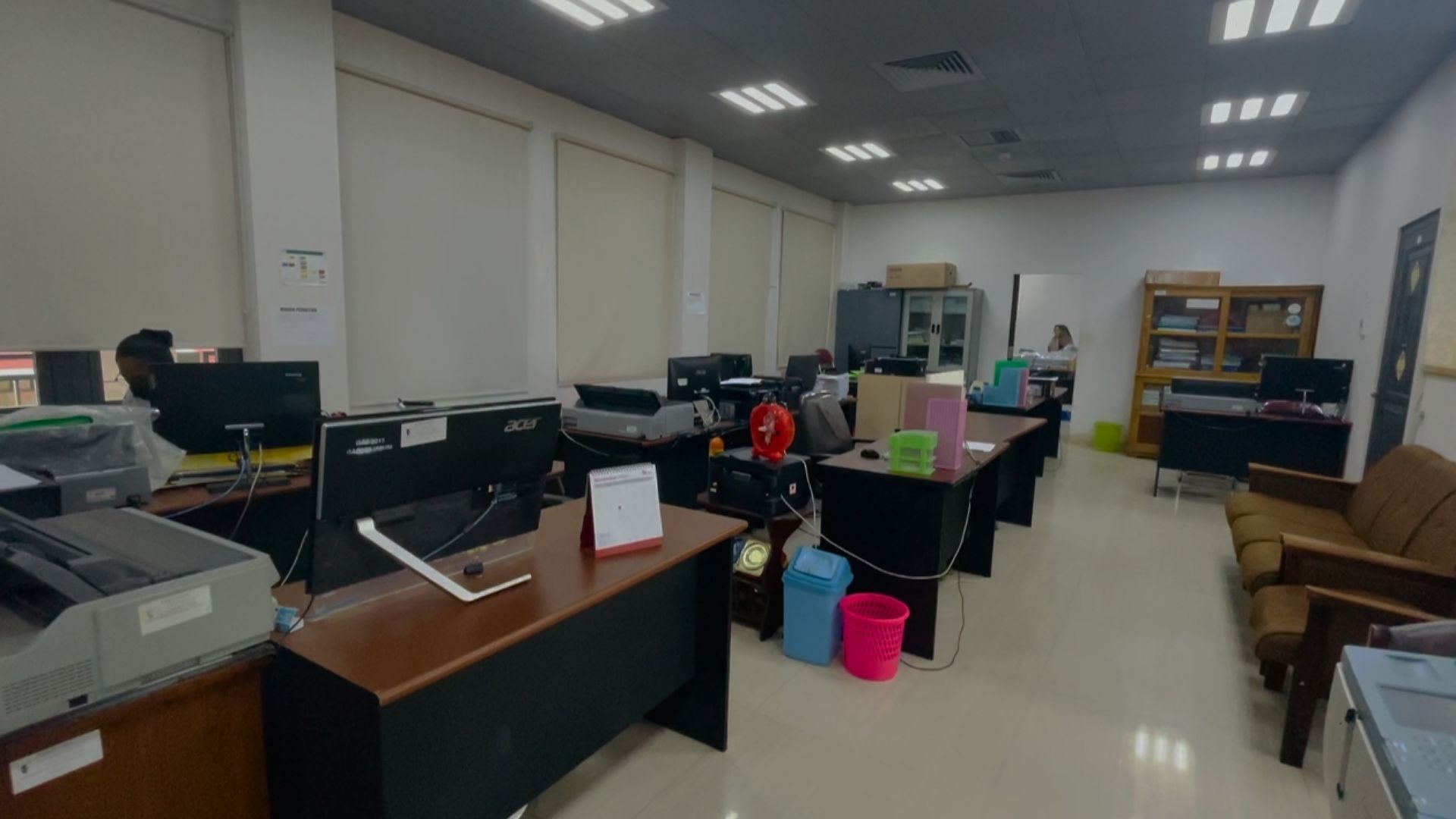 Salah satu ruangan di kantor Bupati Merauke tampak sepi pegawai, Rabu (4/1/2023). Foto : Ami/ Papua60detik