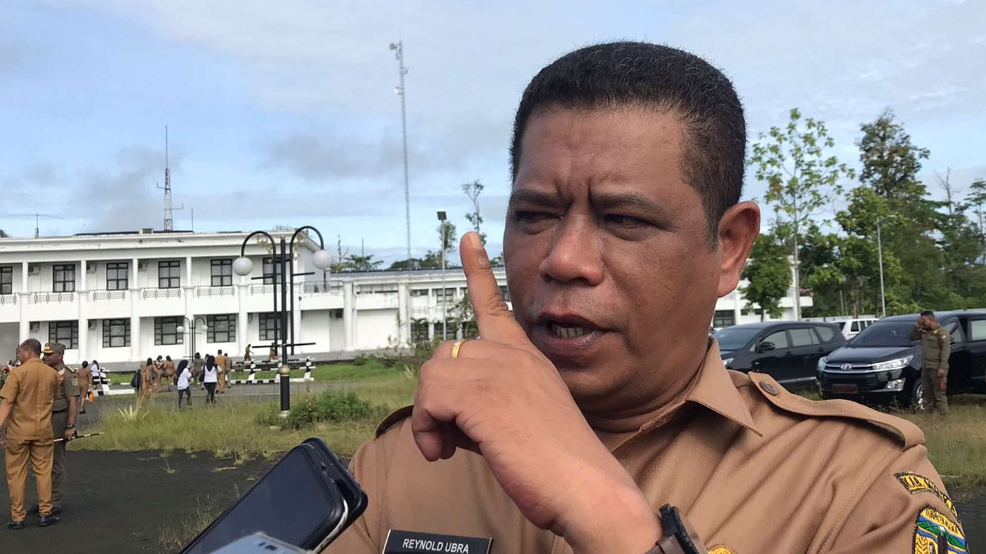 Kadinkes Kabupaten Mimika Reynold Ubra. Foto: Faris/ Papua60detik