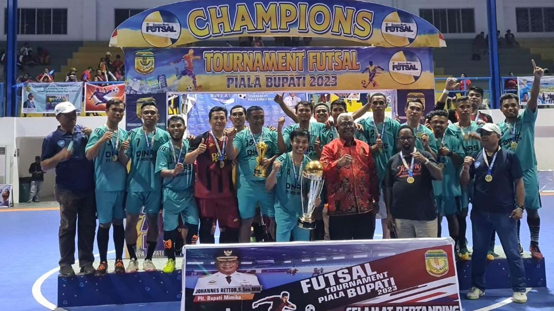 tim-futsal-dinas-pendidikan-juara-bupati-cup-mimika-2023