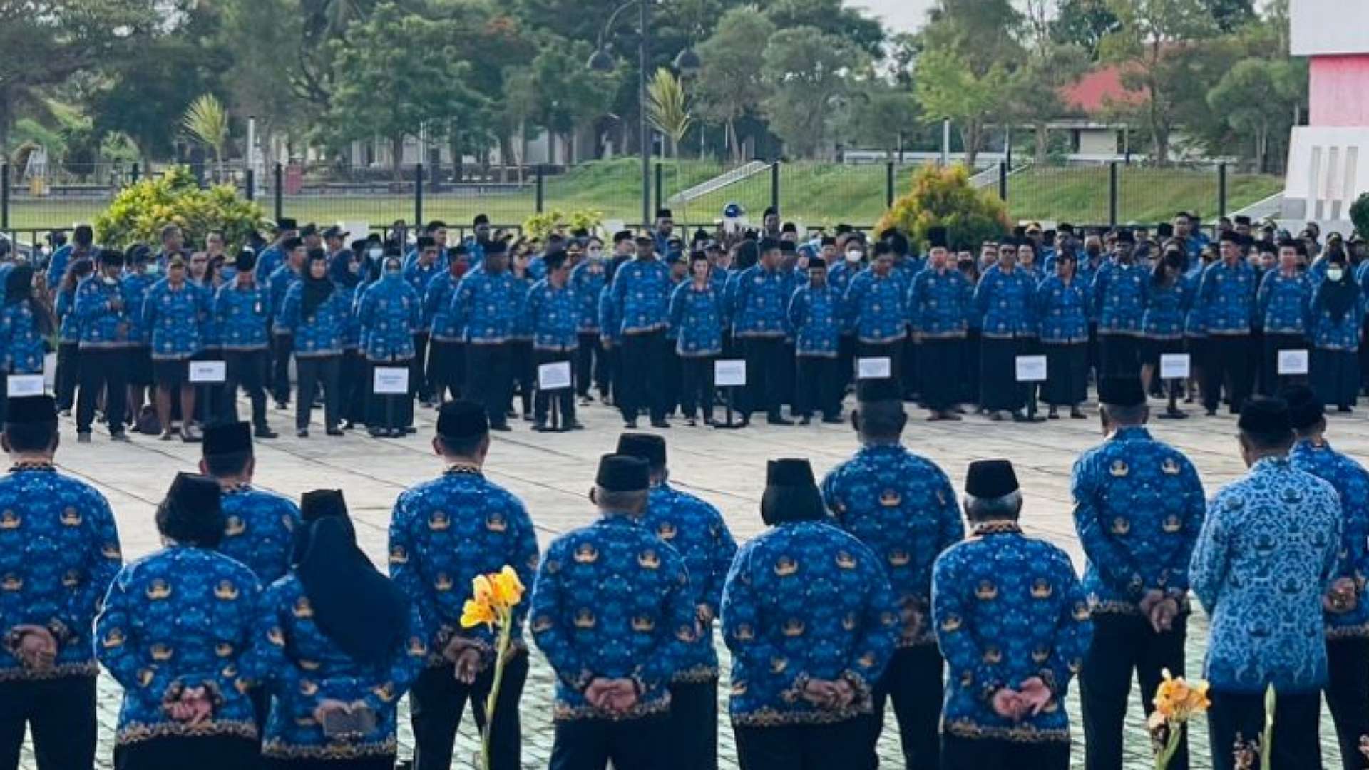 apel-pasca-libur-kehadiran-pegawai-pemkab-merauke-tak-sampai-50-persen