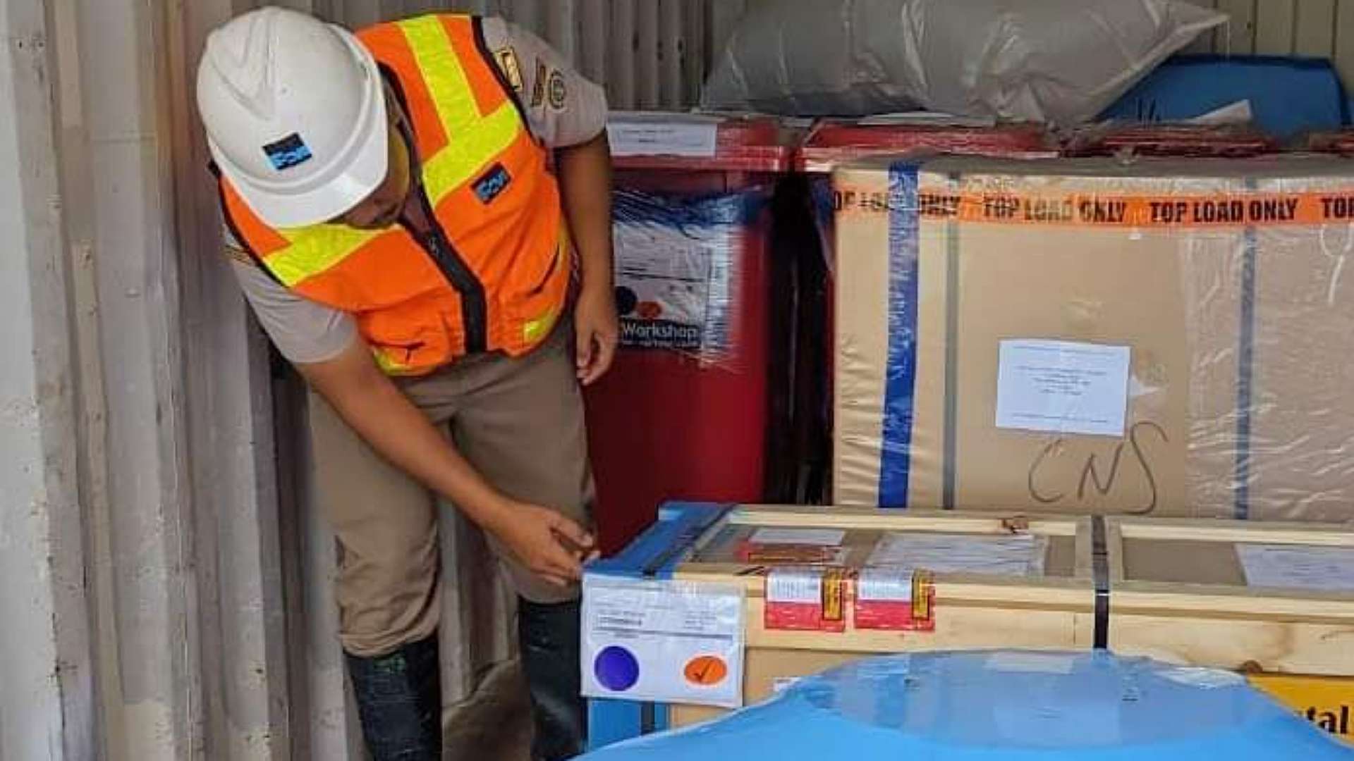 kayu-asal-australia-masuk-timika-karantina-lakukan-pemeriksaan