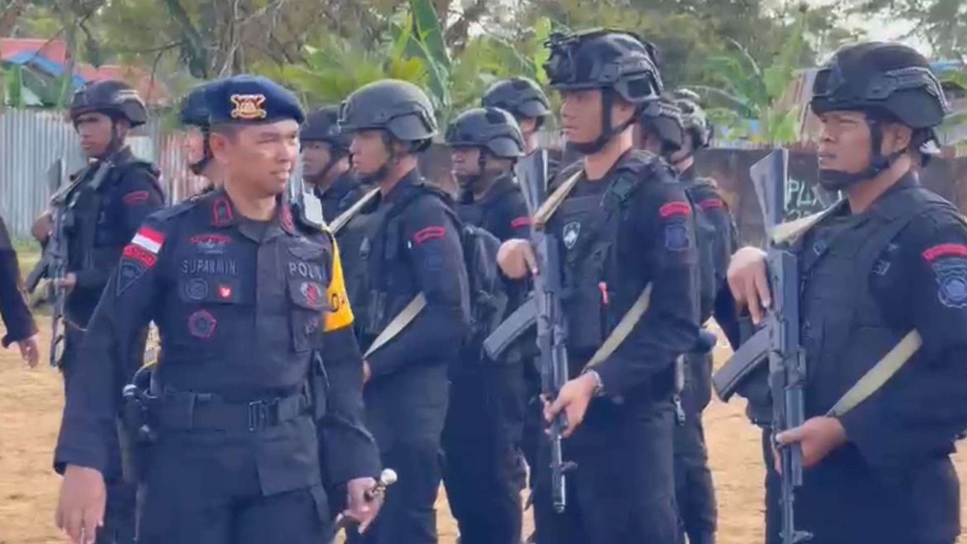 jelang-pemilu-batalyon-d-brimob-papua-genjot-latihan