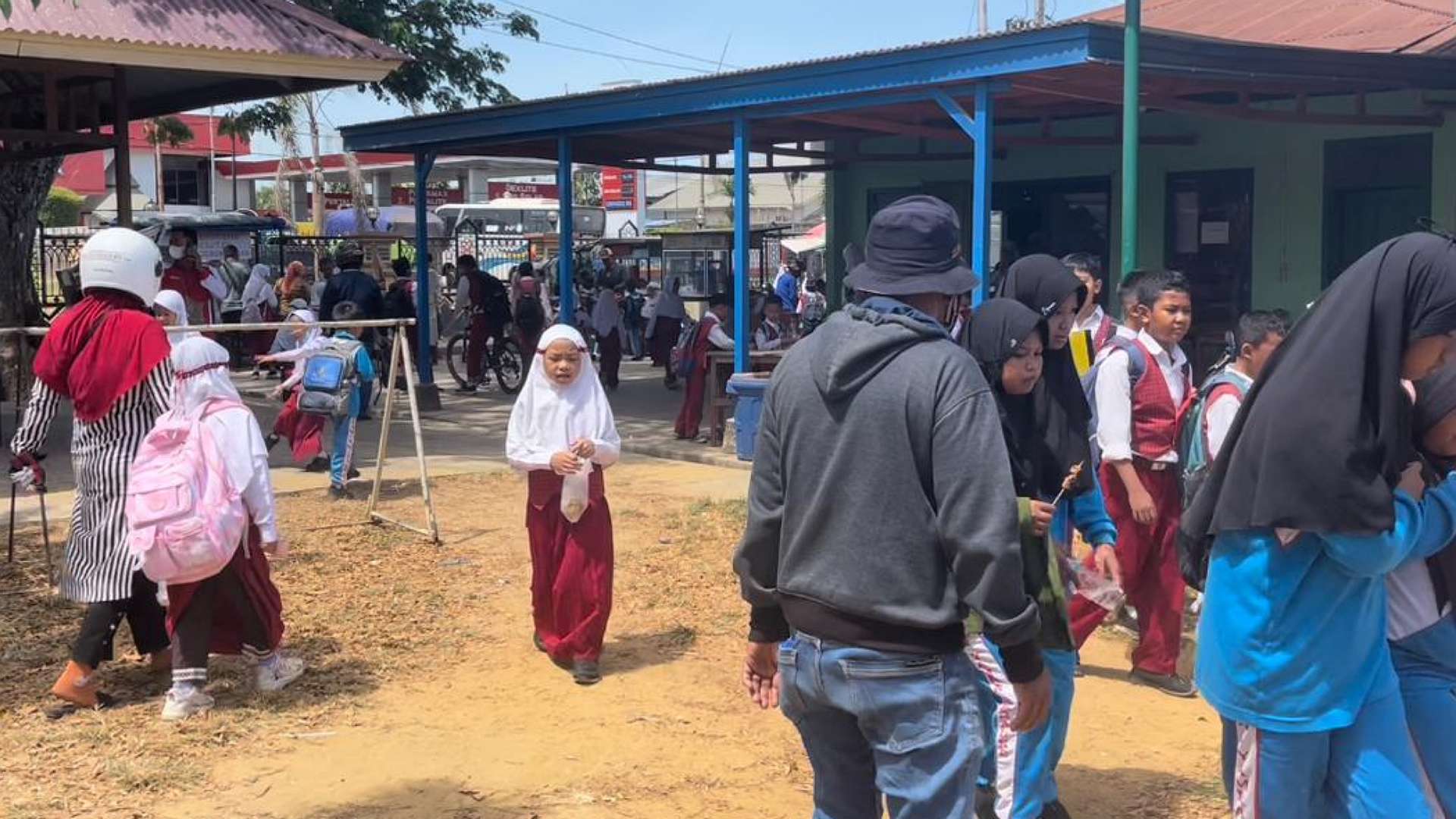 Aktifikats pulang anak sekolah di MI Yamrah Merauke. Foto:Ami/ Papua60detik