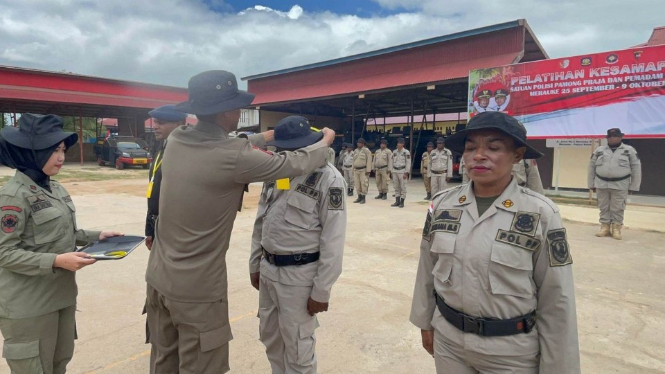 anggota-satpol-pp-merauke-ikut-pelatihan-kesamaptaan-di-brimob