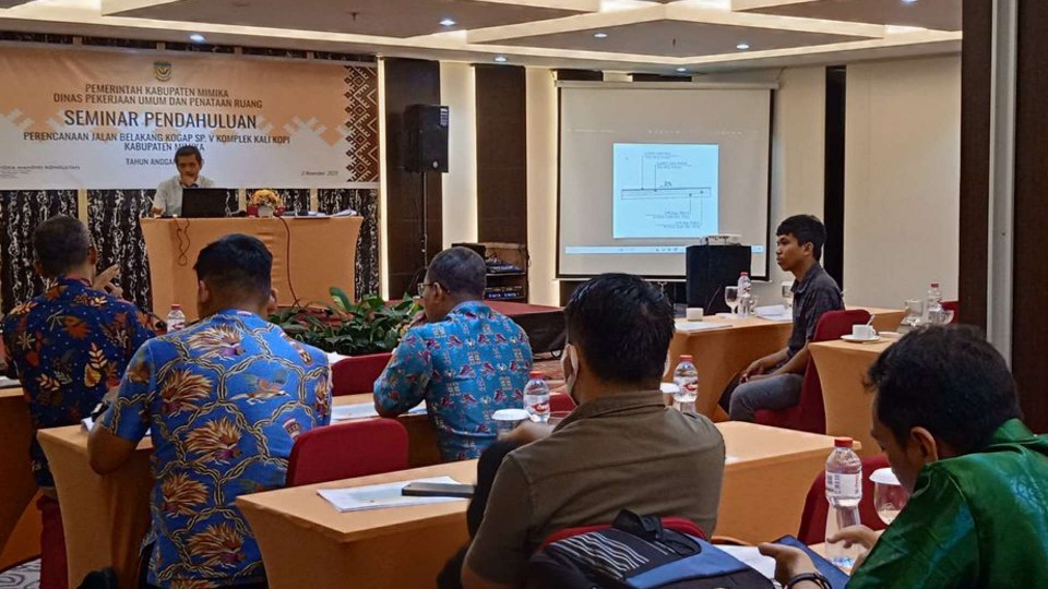 Presentase peta rencana pembangunan Jalan Kogap SP5. Foto: Faris/ Papua60detik