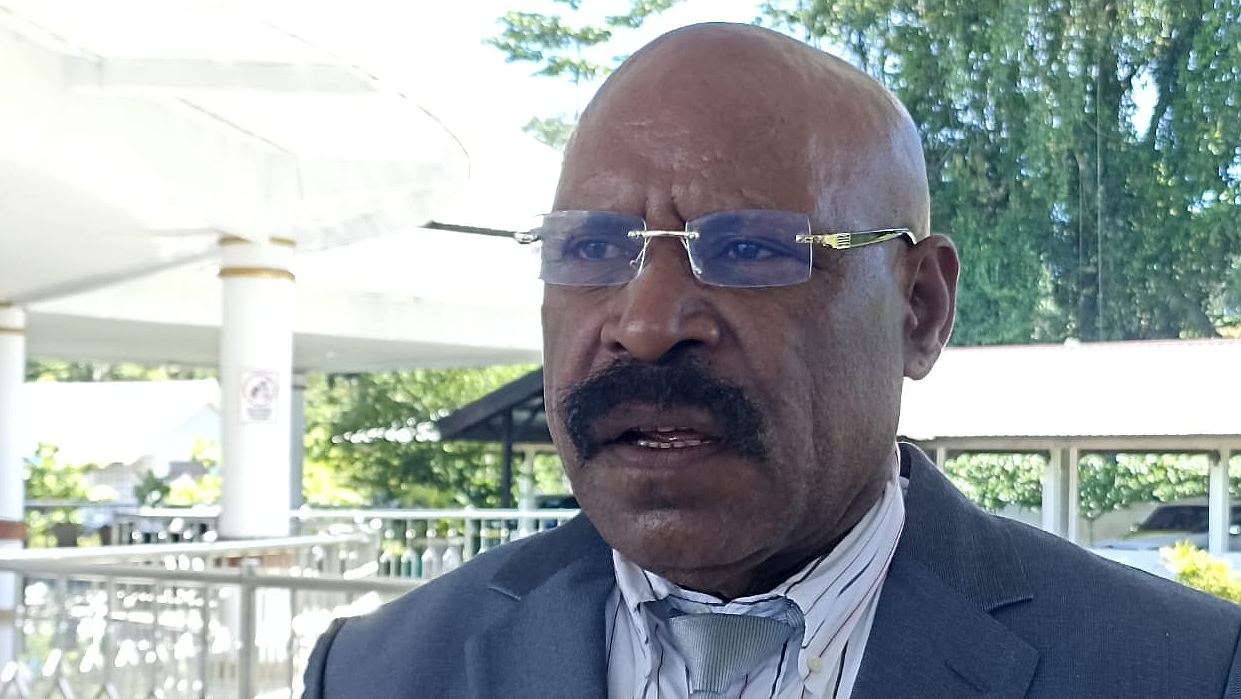 Ketua DPRD Mimika Anton Bukaleng. Foto: Eka/Papua60detik