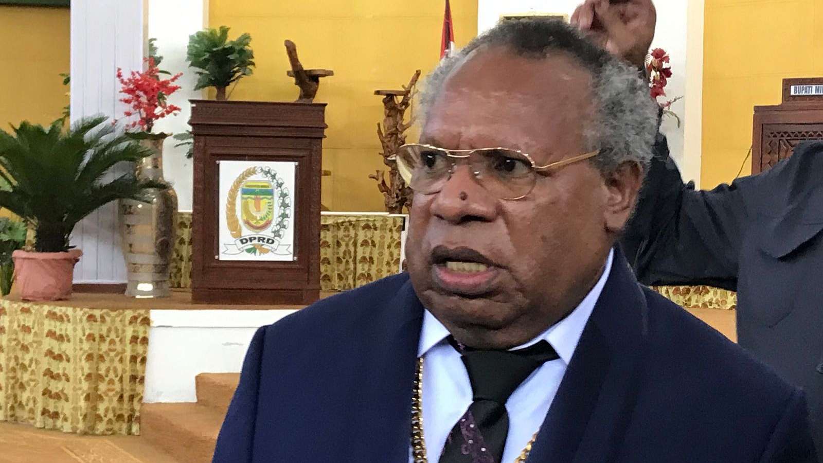 Bupati Mimika Eltinus Omaleng, Foto: Faris/ Papua60detik