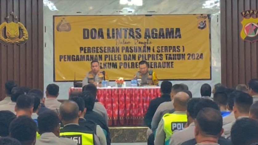 jelang-pemilu-2024-polres-merauke-doa-lintas-agama