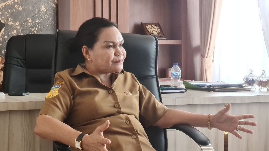 Kepala Dinas Pendidikan Kabupaten Mimika Jeni Ohestina Usmany, Foto: Faris/Papua60detik