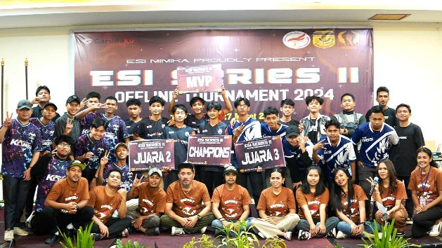 Para jawara ESI Mimika Series II Offline Tournament 2024. Foto: Joe Situmorang/Papua60Detik