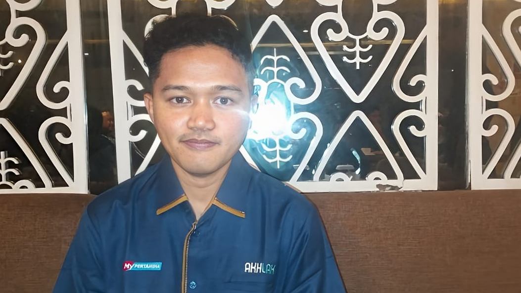 Sales Branch Manager Pertamina Rayon II Papua Tengah, Vifky Leondo, foto: Martha/Papua60detik