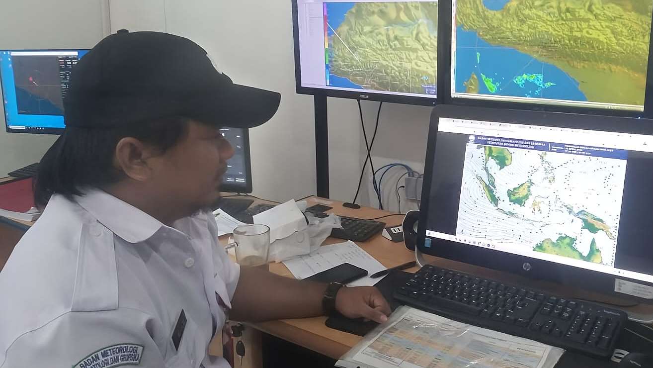 Forecaster BMKG Mimika William Titahena, foto: Martha/Papua60detik