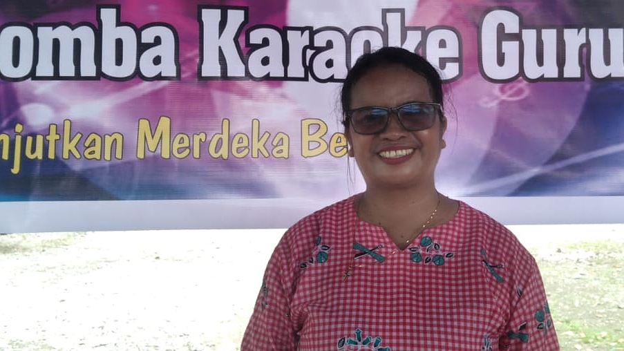 Kepala SMPN 2 Mimika, foto: Martha/Papua60detik