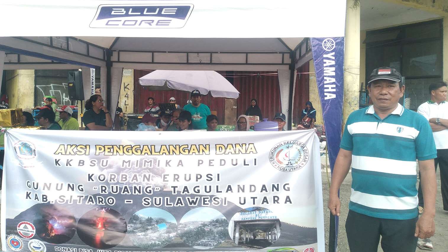 kkbsu-mimika-galang-dana-bantu-korban-erupsi-gunung-ruang-sitaro