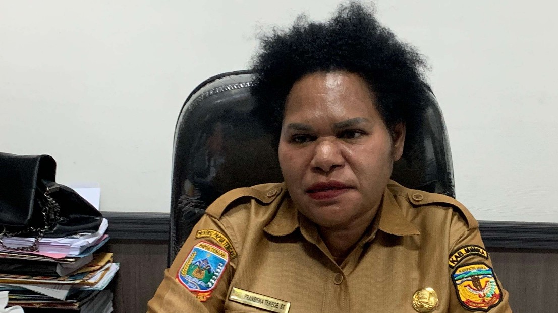 Sekretaris Dinas Kesehatan Kabupaten Mimika, Fransiska Tekege. Foto: Martha/Papua60detik