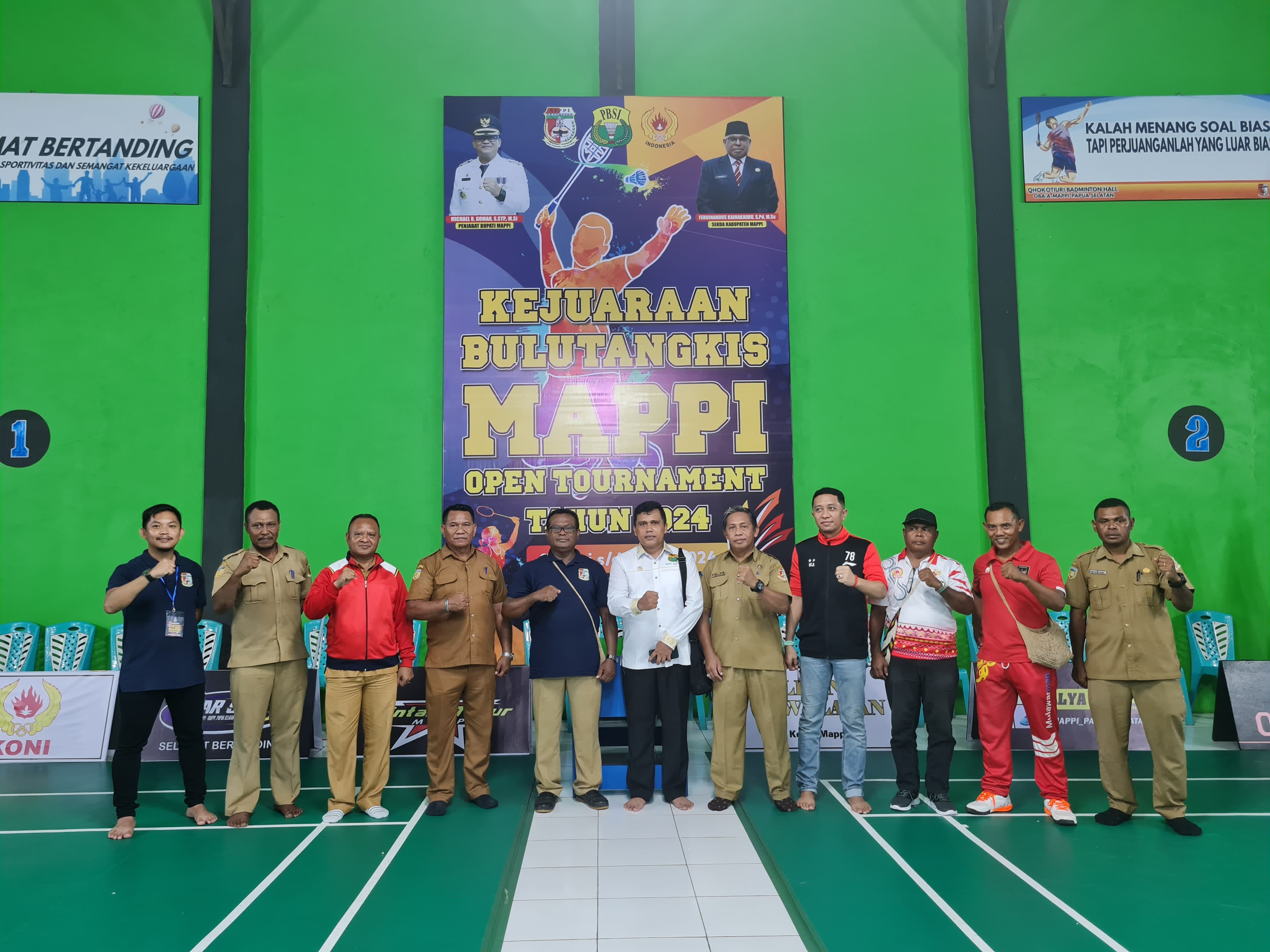 pembukaan-kejurda-open-badminton-bupati-cup-mappi-2024